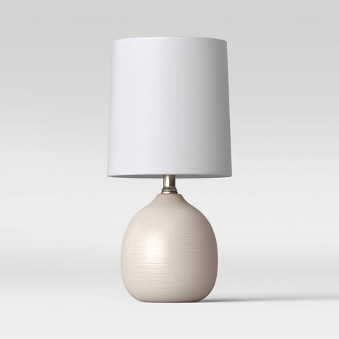 small white accent lamp