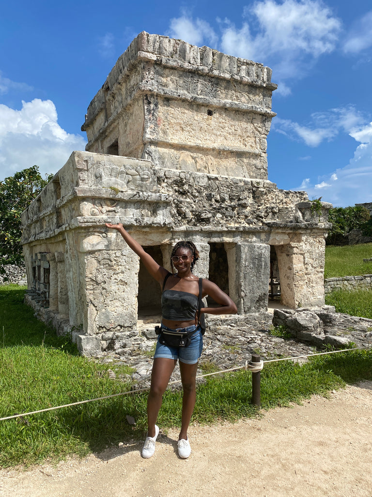 Solo woman traveling in Tulum Mexico