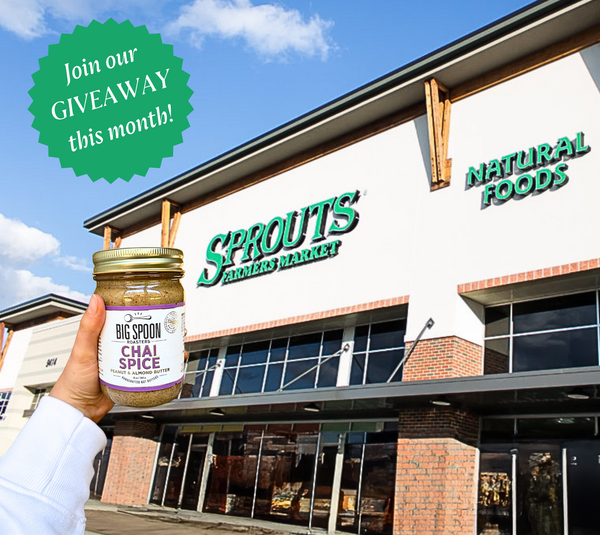 Sprouts Market with Chai Spice jar and "Join our Giveaway this month!" seal.