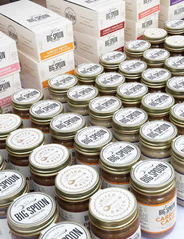 Many Big Spoon Jars lined up