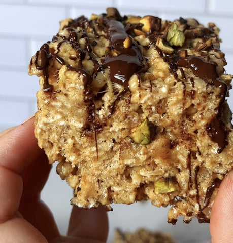 Pistachio Crunch Rice Crispy Treat