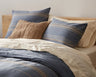 Lobos Organic Duvet Cover by Coyuchi - Cotton Chambray Duvet Cover - Azure with Indigo.