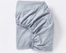 Crinkled Percale Fitted Sheet is made with GOTS organic certified cotton