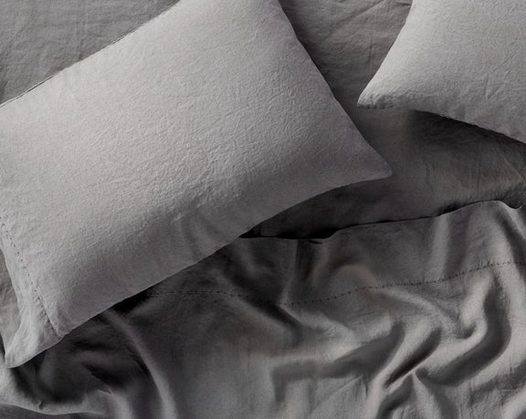 Organic Relaxed Linen Pillowcases by Coyuchi - Organic Linen Pillowcases