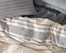 Coyuchi Rippled Stripe Organic Cotton Duvet Cover