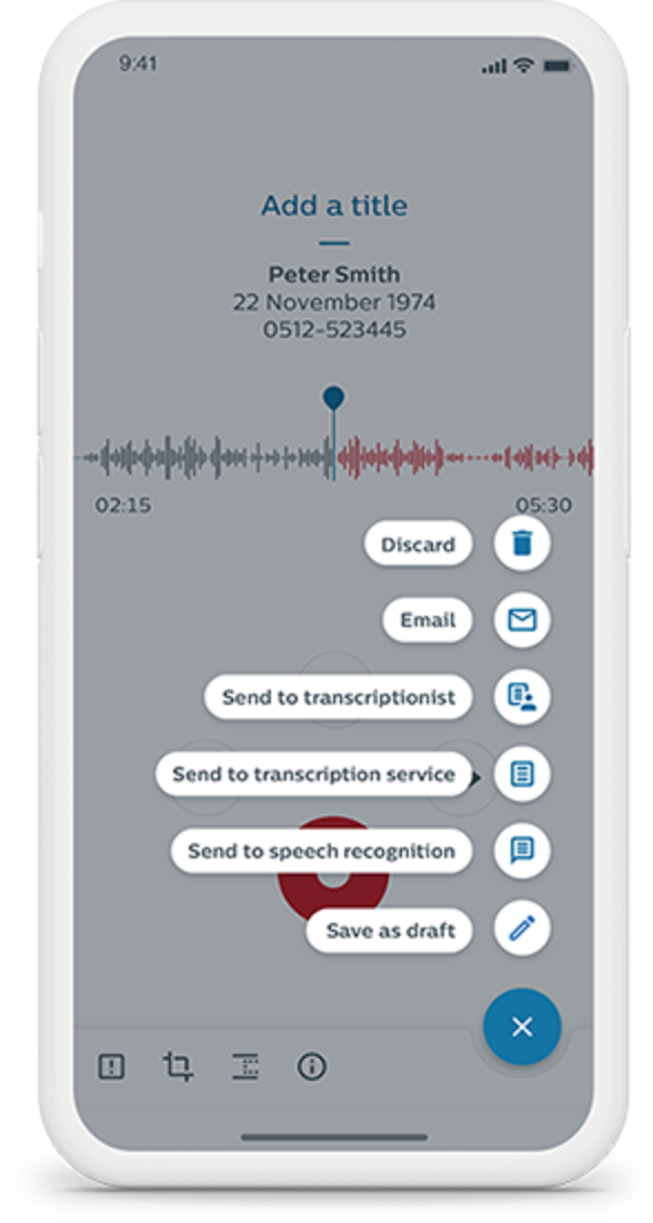 Philips smart phone dictation app