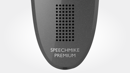 The SpeechMike Premium  has a large speaker for high-quality, clear audio playback in any setting.