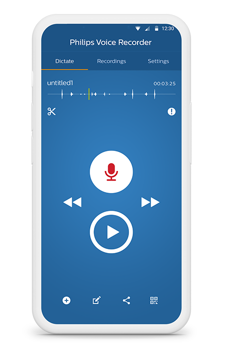 Overview of Philips SpeechLive Smartphone Dictation App
