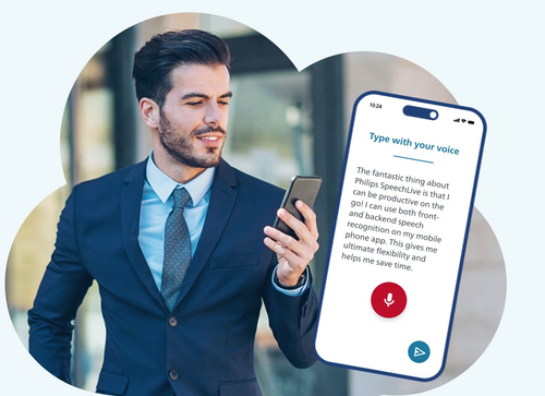 Philips Wireless Desktop Microphone with Cloud Dictation & Transcription Solution