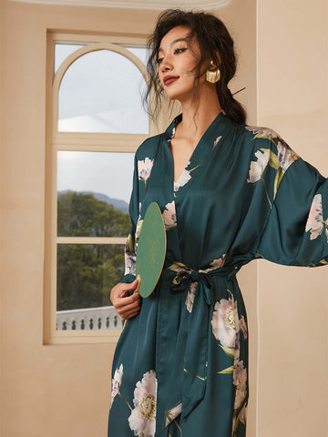 Blooming Anemone Kimono Robe