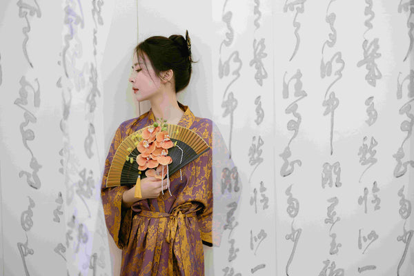 Oriental Jacquard Kimono Robe