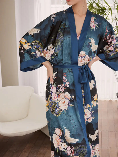 kimono robe dressing gown