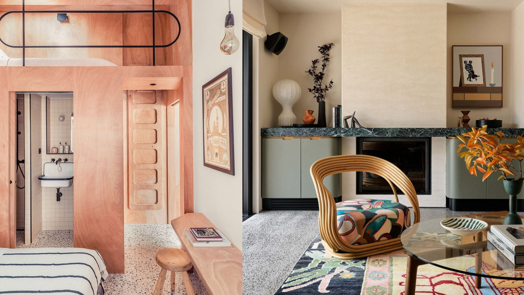 Subtle borders create distinction between spaces with different purposes. Left: via @ricardromain, right: via @thedesignfiles