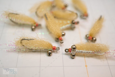 Fly Fishing Flies (Bonefish, Permit, Redfish) Spawning Shrimp Weedless (6  flies)