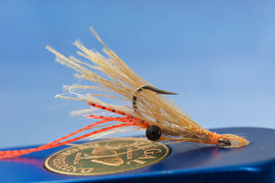 Bitter saltwater small brown crab fly for fishing Permit and Bonefish