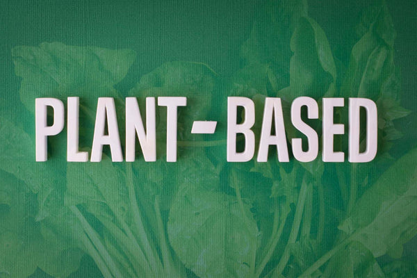 the word plant-based on green background