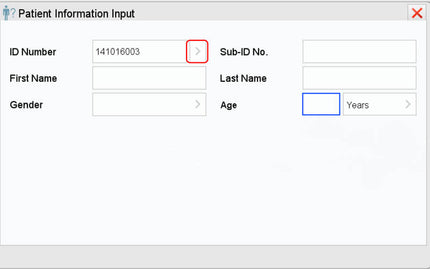 patient information input 