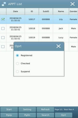 patient information selection