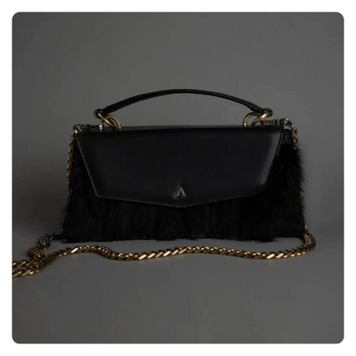 Lia Bag with Feathers by Akinna Milano
