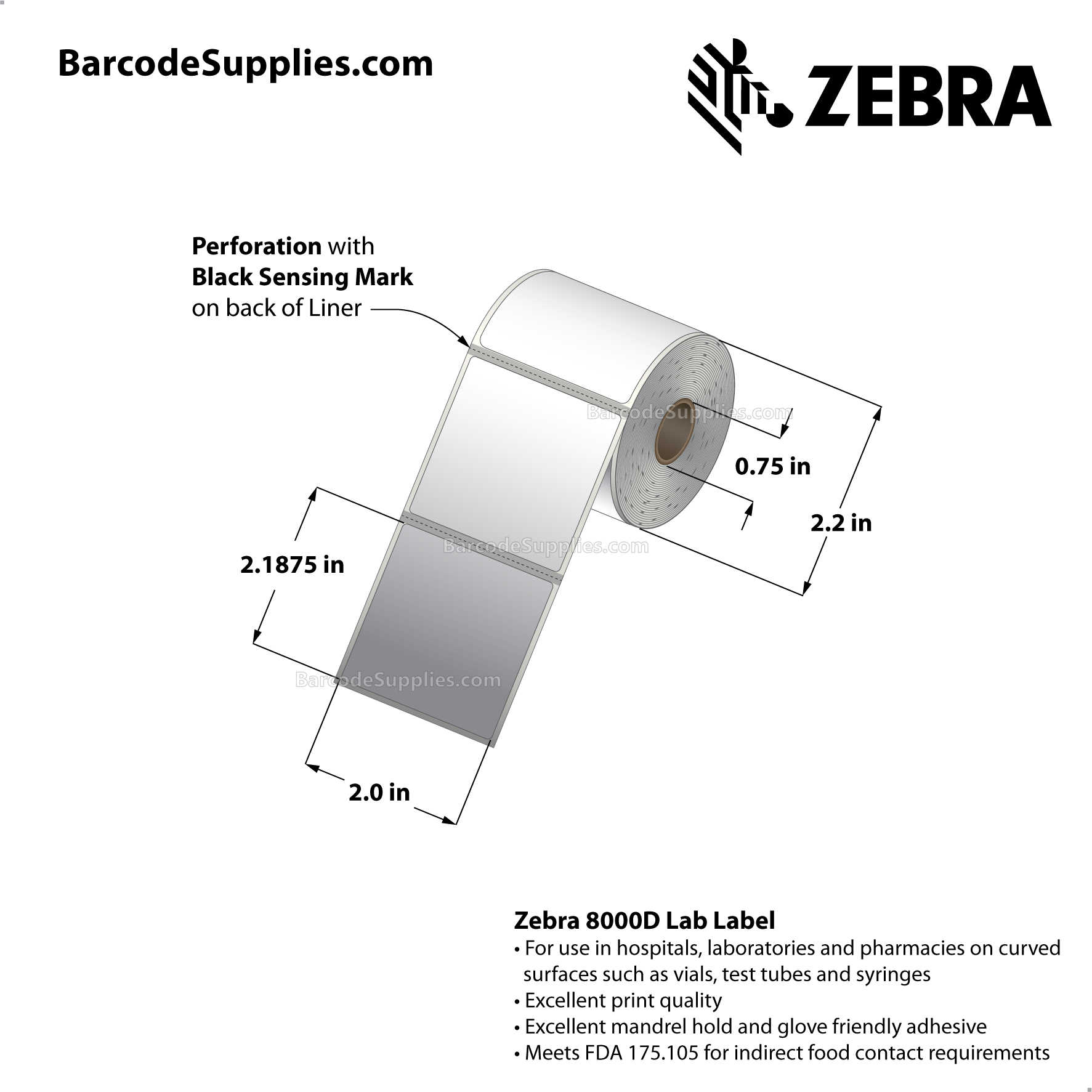 zebra jewelry labels - barbell style - lv-10010064