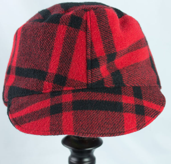 Red Plaid Camping Hat Baseball Cadet | Lumberjack Plaid Red & Black Hat ...