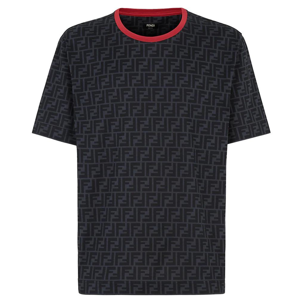 Fendi T-Shirt T-shirt in black piqué