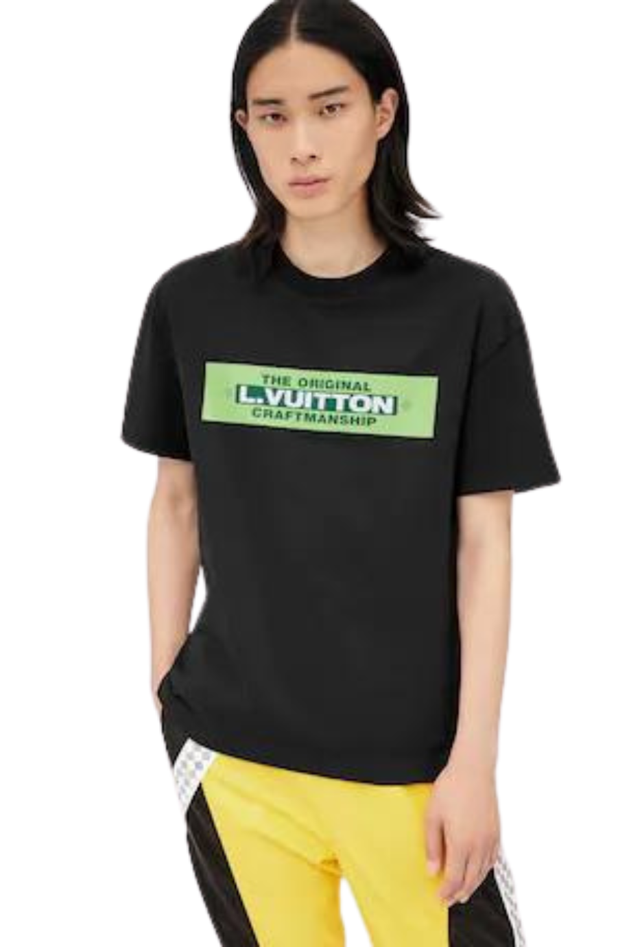 EMBROIDERED LOUIS VUITTON MOCKNECK TEE