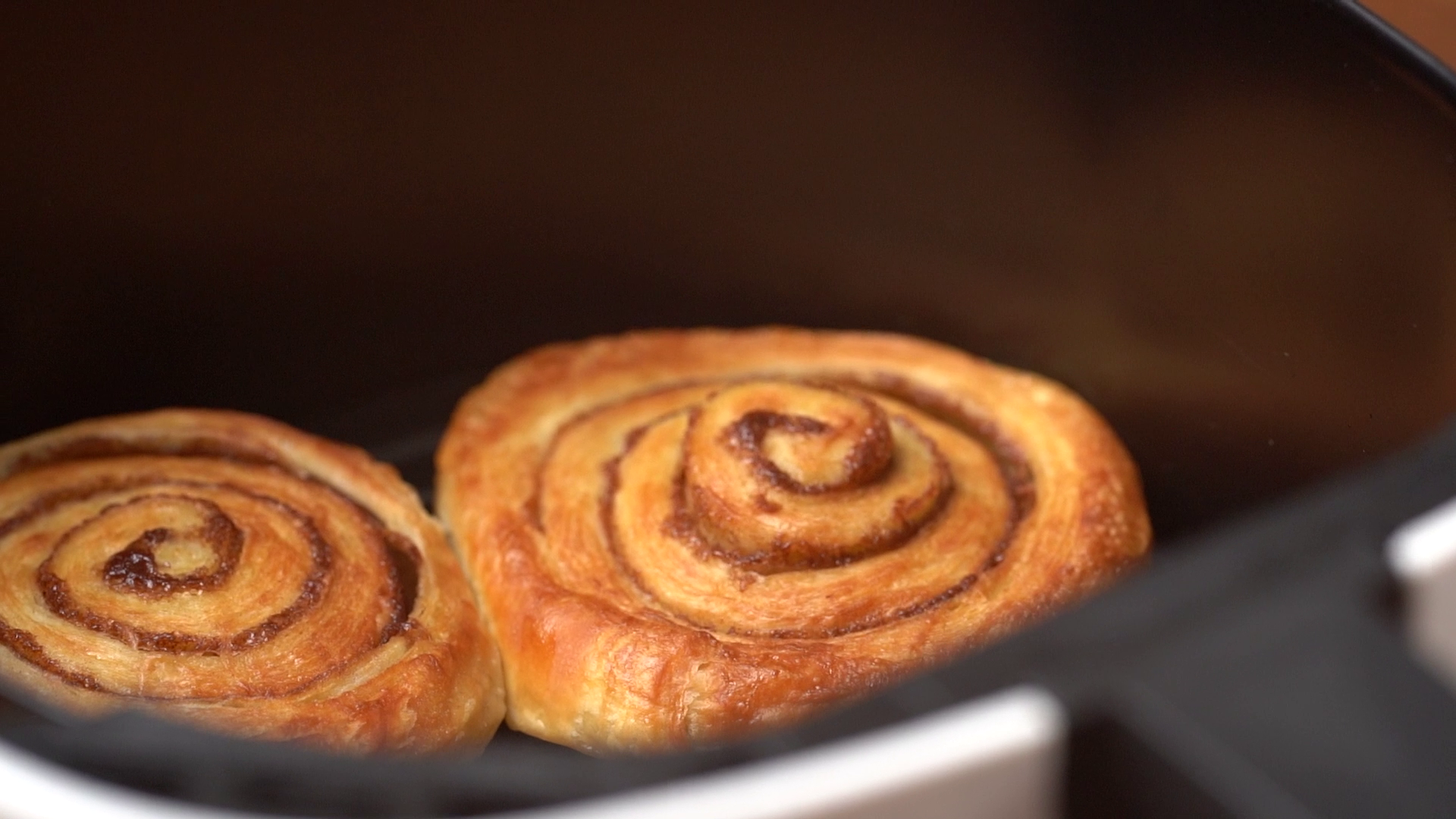 Kanelsnegle i en airfryer