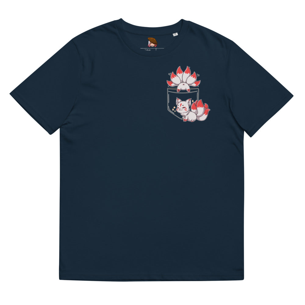 狐 Cute Kitsune T Shirt Shuji Art