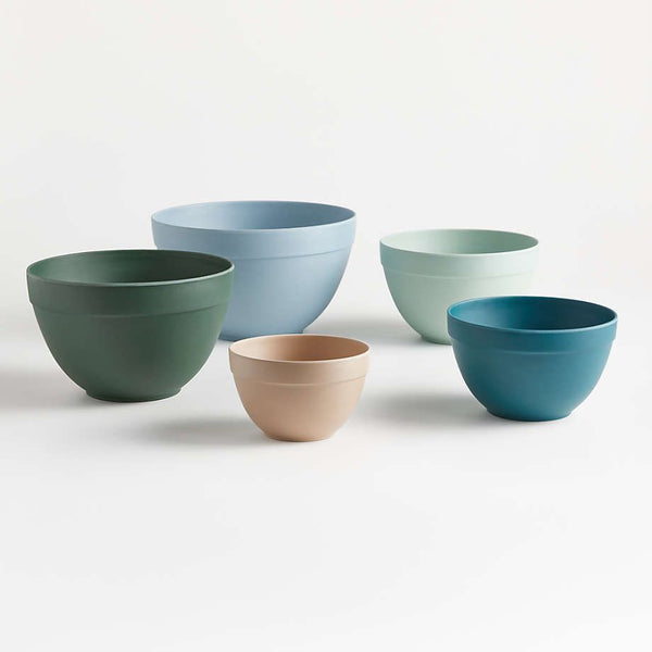 Pastel bamboo mixing bowls