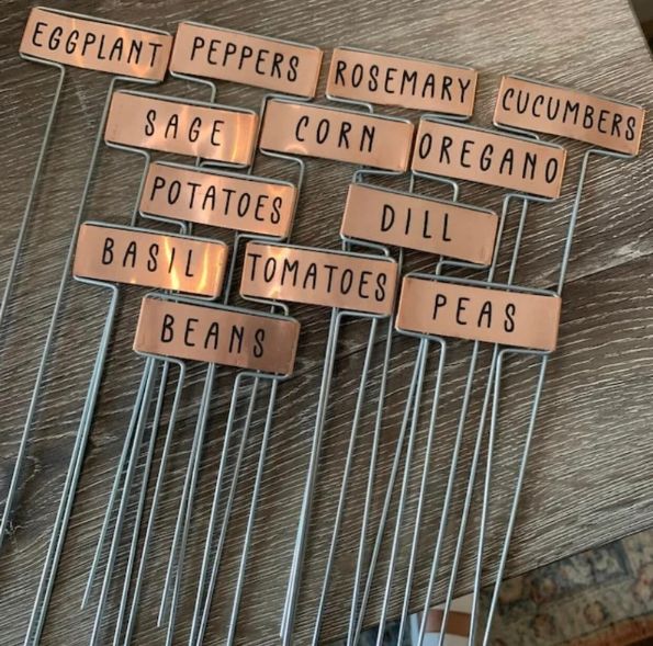 copper plant markers