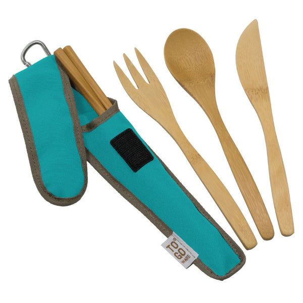 Bamboo knife fork spoon and chopsticks