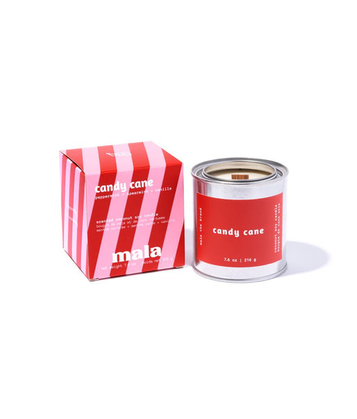 Mala 8oz candy cane candle