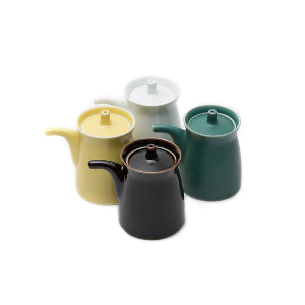 Four colorful soy sauce pots