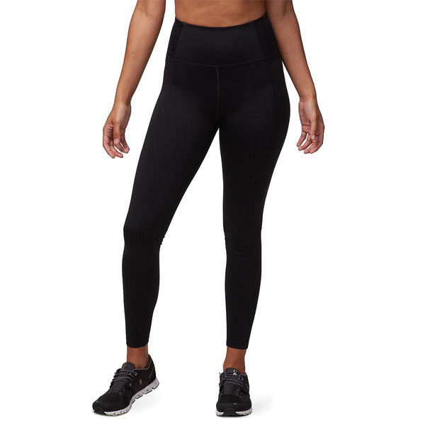 black high-rise leggings