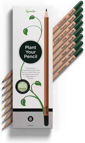 pencils with herb names on them