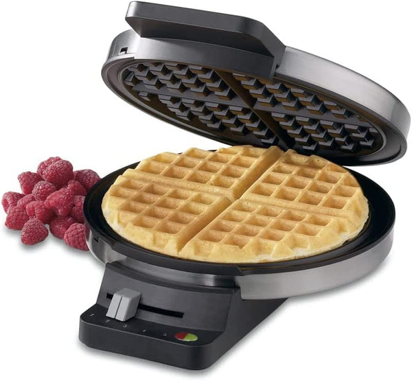 Silver round waffle maker