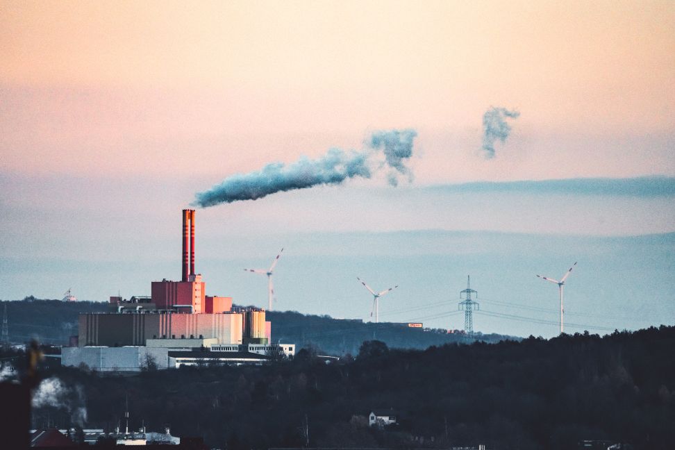 The outside of a massive waste incinerator plant