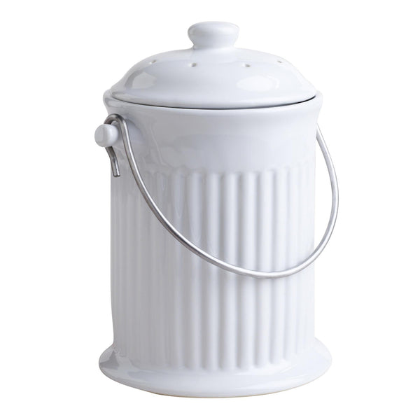 Classic Countertop Compost Bin, by Kilner - 2 Colors; Cream & Grey. on  Food52
