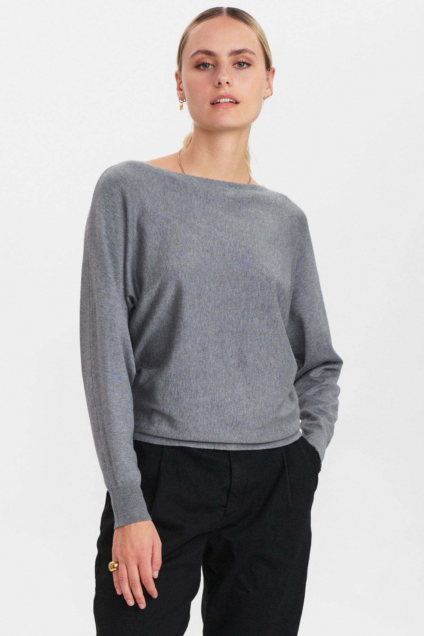 NUDAYA PULLOVER - NOOS - Medium Grey mel – Numph COM