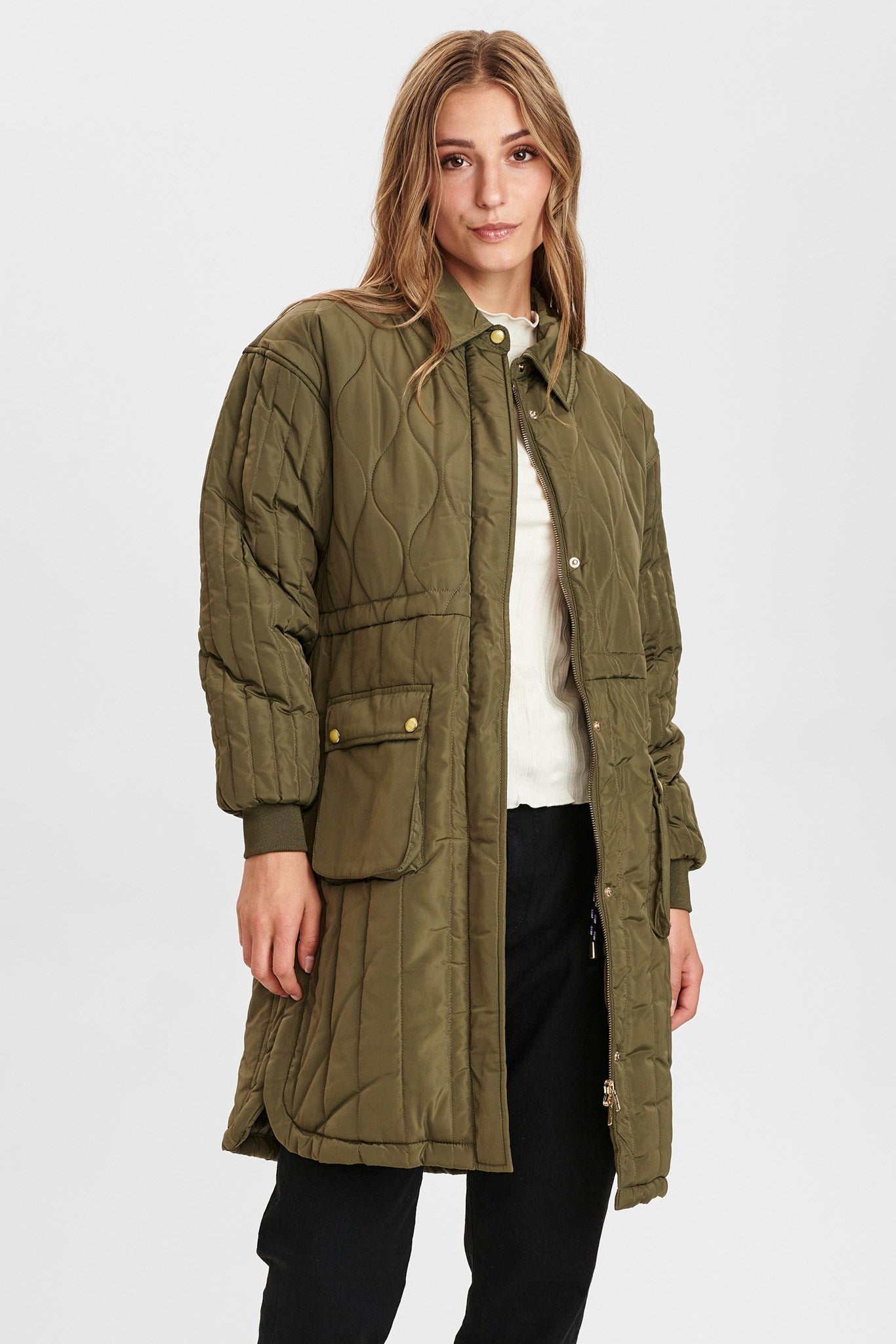 NUCOLOMBIA LONG JACKET - Grape leaf – Numph COM