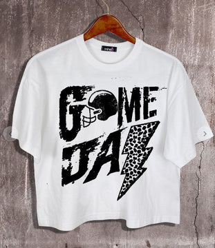 Game Day Leopard Bolt Tee