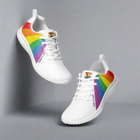rainbow gbt gay pride mens running shoes