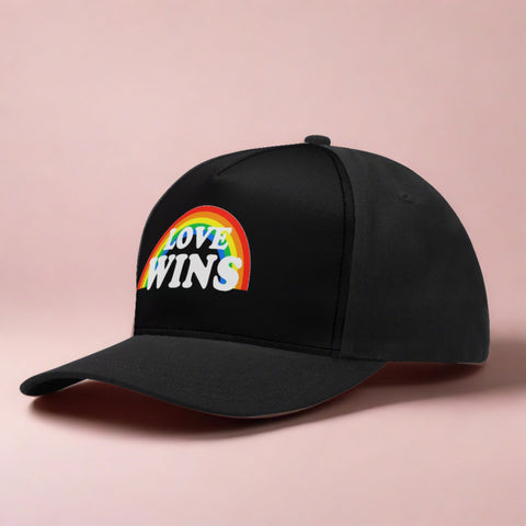 Love wins lgbt pride hat side view