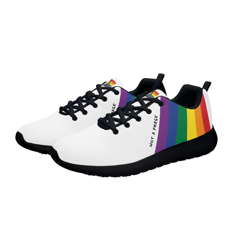 rainbow pride running sneakers