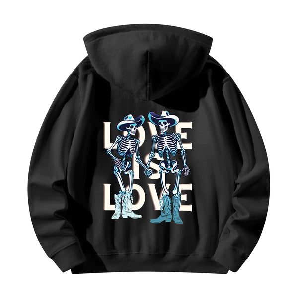 back of love is love hoodie