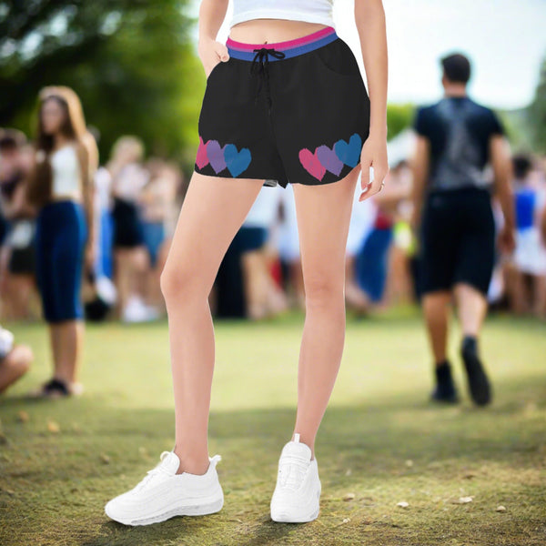 bisexual pride shorts