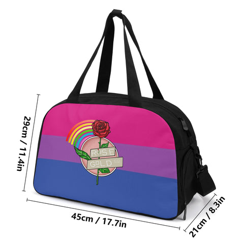 bisexual Pride flag travel bag dimensions