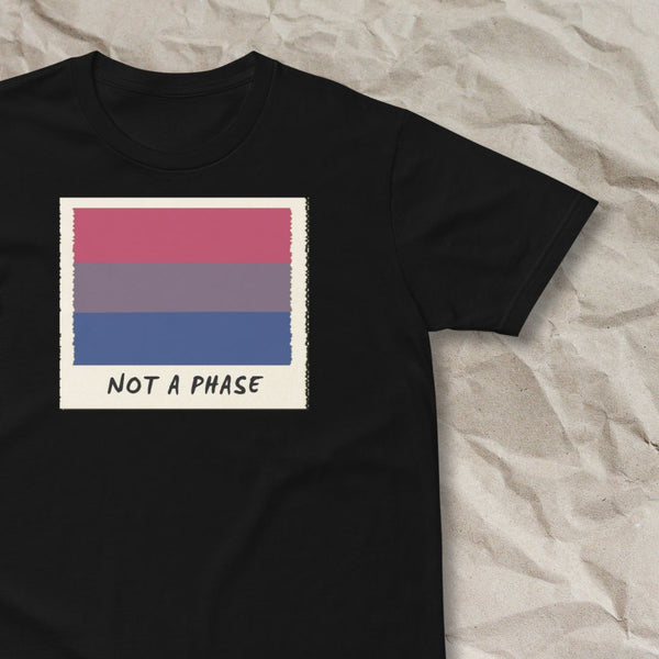 bi pride not a phase t shirt