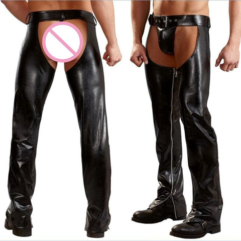 Front and Backless Chaps festival leather